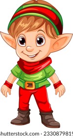 Cute Chrustmas soltó caricatura ilustrativa