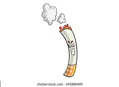 Cute Cigarette Vector Illustration Isolated On Stock Vector (Royalty ...