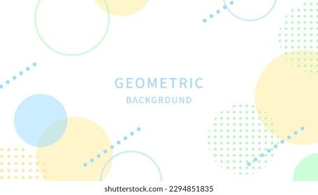 Cute circle background with bright color.
