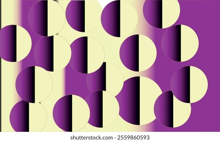 A cute circle purple Background 