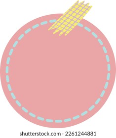 Ilustración de notas pegajosas en círculo circular