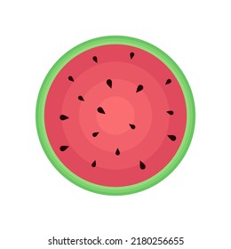 cute circle watermelon vector illustration