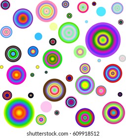 Cute circles background. Abstract colorful circles pattern background. Nice geometric with circles pattern for your design.