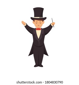 Cute circus character mascot design illustration