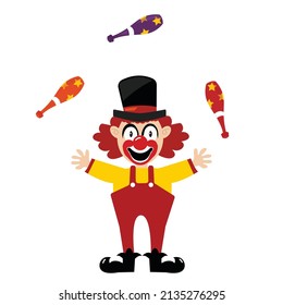 Cute Circus clown Cartoon vector