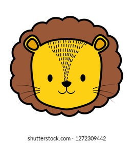 cute circus lion character