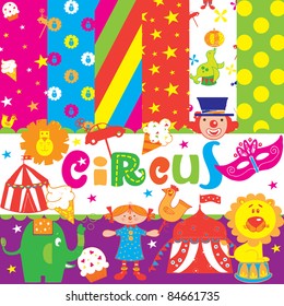 Cute Circus party scrapbook