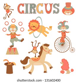 A cute  circus performance related items