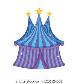 cute circus tent icon