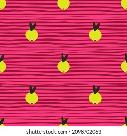 Patrón sin fisuras de cítricos. Papel pintado sin fin de frutas. El entorno de la comida del doodle. Diseño para tela, impresión textil, superficie, envoltura, cubierta. Ilustración vectorial simple