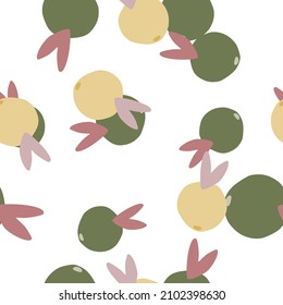 Cute citrus fruit seamless pattern. Fruits endless wallpaper. Cute doodle food backdrop. Design for fabric , textile print, surface, wrapping, cover. Simple vector illustration