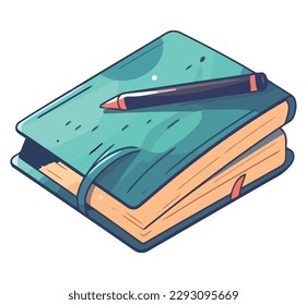 Cute-Classic-Notebook-Design auf Weiß