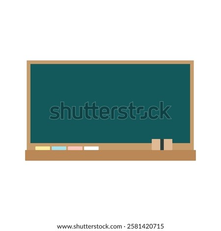 Cute classroom blackboard illustration material