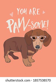a cute classroom valentine card with adorable puppy