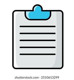 Icono lindo del Portapapeles con las notas 