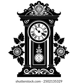 Cute Clock Vector Illustration | Cartoon, Clipart, and Line Art Design Adorable clock vector design, perfect for creative projects and playful illustrations