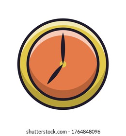 cute clock vector illustration for icon