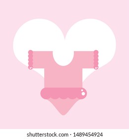 cute clothes for baby with heart love