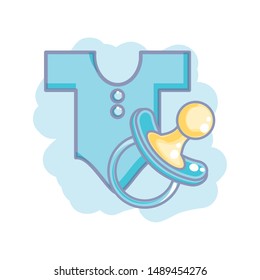 cute clothes for baby with pacifier