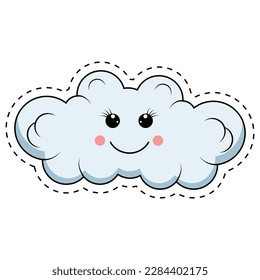 cute cloud cartoon illustration graphic