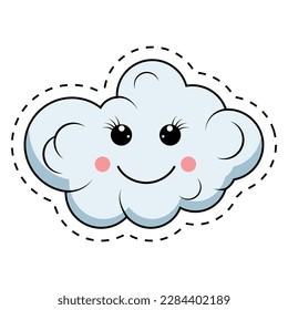 cute cloud cartoon illustration graphic