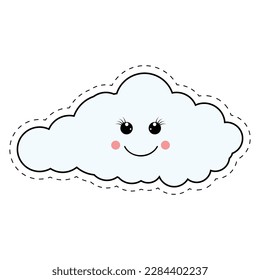 cute cloud cartoon illustration graphic