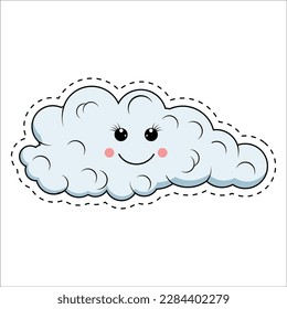 cute cloud cartoon illustration graphic