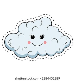 cute cloud cartoon illustration graphic