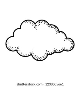 cute cloud drawing icon