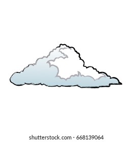 cute cloud forecast web weather white background