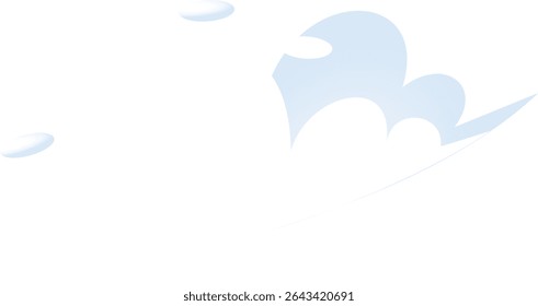 Cute Cloud Gradient Illustration. Weather Icon Concept Isolated