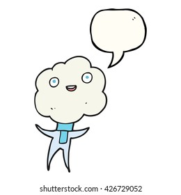 cute cloud head creature
