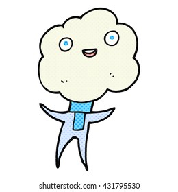 cute cloud head creature