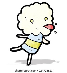 cute cloud head creature sticking out tongue