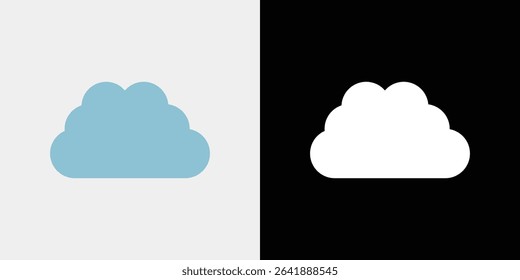 A cute cloud icon set that can be used for backgrounds, scenery, and decorations