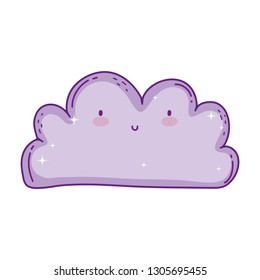 cute cloud kawaii character