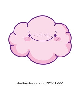cute cloud kawaii character