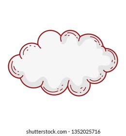 cute cloud kawaii character