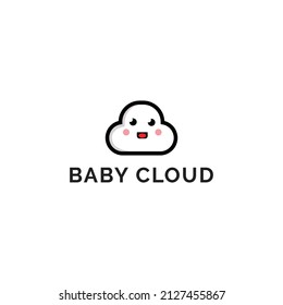 Cute Cloud logo design - cloud vector.