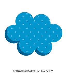 cute cloud sky decorative icon