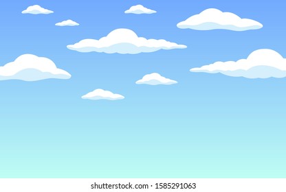 cute cloud vector background,Vector Illustration EPS10 for Your Creative Design.