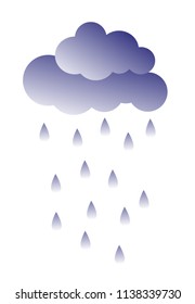 cute cloud. vector illustration. card for kids.