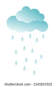 cute cloud. vector illustration. card for kids.