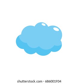 cute cloud weather design icon