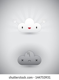 Cute Clouds Illustration