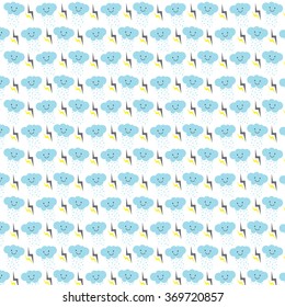 cute clouds pattern