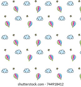 cute clouds pattern