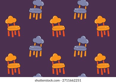 Cute Cloud-Shaped Kids Chairs Pattern for Nursery Decor and Playroom Designs
