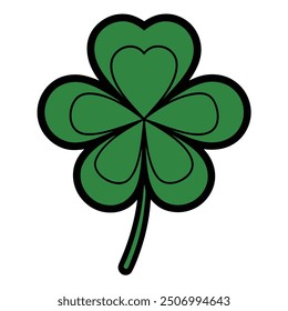 cute clover vector logo colorful