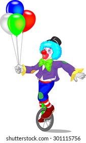 cute clown cartoon
